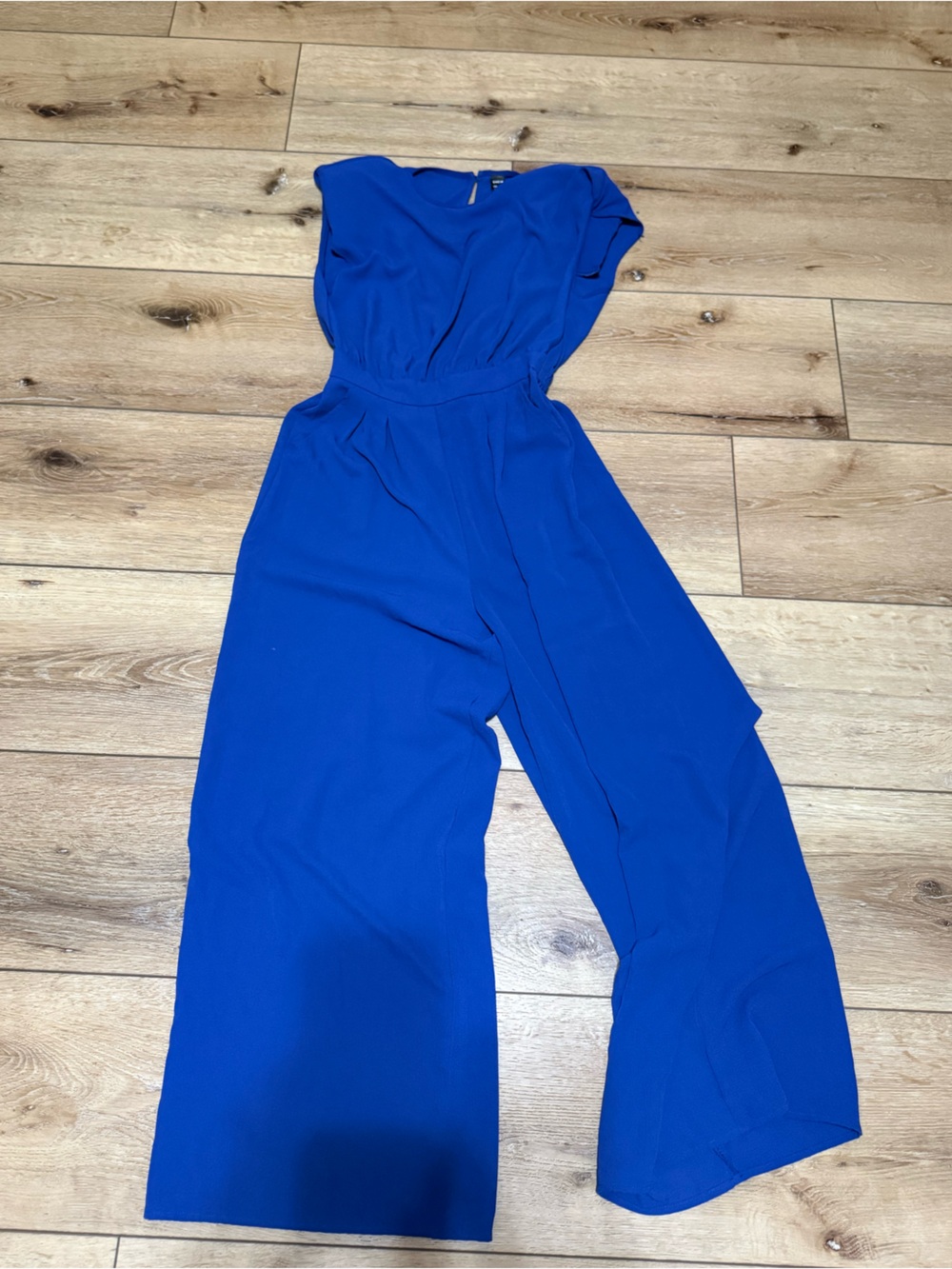 SHEIN Bold Cobalt Wide-Leg Jumpsuit